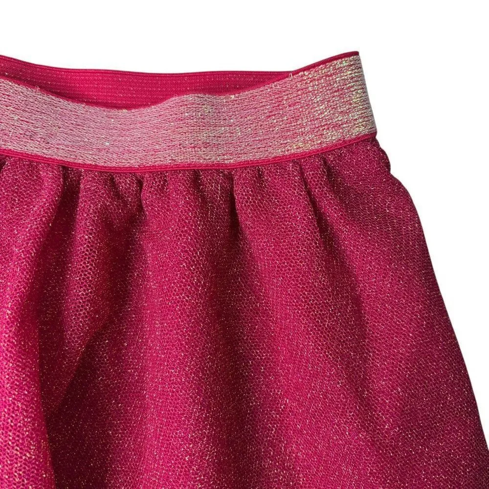 Gap kids Magenta Glitter Tule Skirt Size 6-7